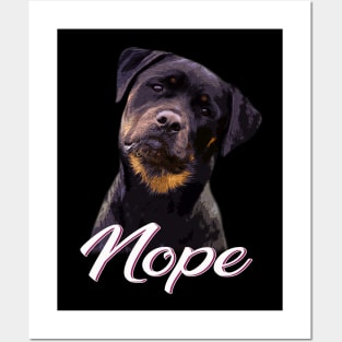 Sturdy Dog NOPE Rottweiler Love, Tee Trendsetter Triumphs Posters and Art